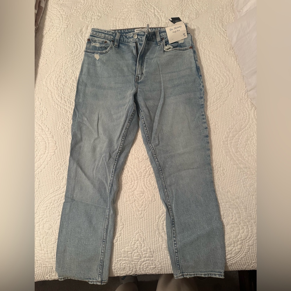 Abercrombie “The Skinny High Rise” curve love jeans